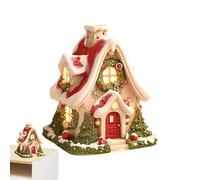Dewireaey Log Cabin Incense Burner | House Shaped Incense Burner Christmas - Resin Festival Decor for Nursery Bedroom Tabletop Kitchen Shop Living Room Fireplace Living Space