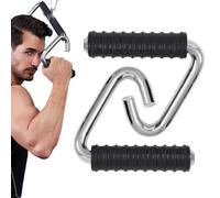 Dewireaey Pull-up bars attachment for pull-ups, lightweight C-shaped attachment, exercise band handles for fitness bands, for strength training, dumbbell training, wrist station, gym, rowing