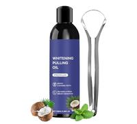 Dewireaey Pulling Mouth Oil, 100 ml Deep Cleansing Mouthwash with Tongue Cleaner, Daily Conditioner for Teenagers and Adults for Home and On the Go Morning Evening Before Sleeping After