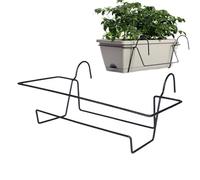 Dewireaey Railing Planter Holder | Metal Plant Container Support | Flower Box Bracket - for Window Deck Balcony Garden Indoor Outdoor Porch