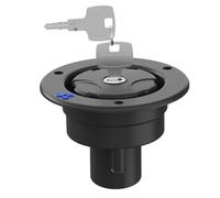 Dewireaey RV Fresh Water Inlet, Lockable City Water Connection with Key for Motorhomes, Temperature-resistant Replacement Sealing Lid for Caravans, Boats, Camping Vehicles, Trucks