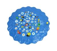 Dewireaey Sprinkler Pad - 100cm Animal Prints Spray Edutainment,Educational Non Slip Sprinkler Pad - for Ages 2-10 Boy Girl Dog Pet Outdoor Backyard Garden Park Lawn Summer