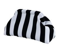 Dewireaey Summer Beach Clutch Bag for Women - Colour Blocks Dumpling Bag, Woven Crochet Handbag, Ruffled Cloud Colour Block Bag, Casual Bag with Vertical Stripes, for Evening Parties and Beaches