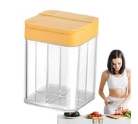 Dewireaey Travel Condiment Containers - Salt Pepper Condiment Shaker - Leakproof Space-Saving Clear Jar for Travel Outdoor Kitchen BBQ Picnic Cooking Barbecue Hiking