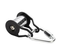 Dewireaey Zip Line Pulley - 5 Rollers 400 Lb Capacity Obstacle Course Equipment | Metal Slack Line Cslider - for Kids Boys Girls Outdoors Garden Park Lawns