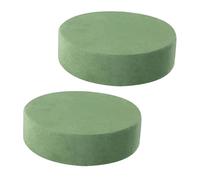 Dewocke 2 Pack Wet Floral Foam Blocks, Cylinder Foam for Flowers Arrangements, Bouquets, Wreaths - Long-Lasting - Flower Foam for Arranging Weddings, Parties, Funerals, Event Decoration