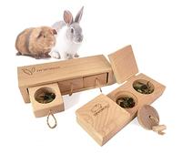 Dewonch Small Animals Hide Treats Foraging Puzzle Toys, Pet Interactive Snuffle Logic Game for Mental Enrichment,for Guinea Pigs,Rabbits,Chinchillas