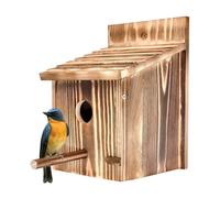 Dewonme Large Bird House for Garden Bird Box with Detachable Perch Outside Hanging Bird Houses for Viewing