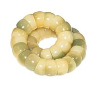 Dewppxi Bodhi Beads Bracelet for Anxiety Relief, Adjustable Natural Bodhi Seeds Beaded Bracelets, Protection Healing Anti-Anxiety Stress Reduction (H)