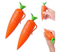 Dewppxi Carrot Recorder Pen, 60-Second Voice Recorder Pen with Playback & Audio Recorder, Cute Carrot Shaped Recording Pens Fun & Creative Gift for Kids Students Teachers (2pcs)