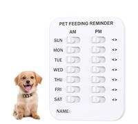Dewppxi Did You Feed the Cat Tracker, Magnetic Pet Feeding Reminder for Dogs Cats, Pet Feeding Chart Tracker, Magnetic Reminder Sticker, Feed Your Puppy Dog Cat for Prevent Overfeeding & Obesity (B)