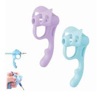 Dewppxi Pencil Grips for Kids Handwriting, Ergonomic Pencil Grips for Children and Preschoolers, Writing Correctors to Improve Grip and Comfort for 2-4 Years Toddlers (B-2pcs)