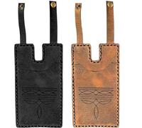 Dewppxi Western Boot Wallet with Snap Strap, Handcrafted Leather Boot Credit Card Holder for Women, Slim Cowboy Billfold, Small Leather Wallets with Snap Fastening (A+E)