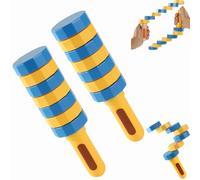 Dewppxi Wooden Balance Game Set, Multicolor Handheld Wooden Balancers for Focus, Coordination & Motor Skills, Inspired Sensory Toy for Kids and Adults, Stress Relief & Creative Play (A-2pcs)