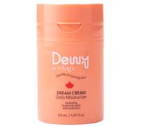 Dewy by Trilogy Dream Cream Daily Moisturizer for Teens, 1.69 Fl Oz | Lightweight face cream hydrates & calms redness with Manuka Honey, Microalgae & Zinc-Enriched Hyaluronic Acid, fragrance-free