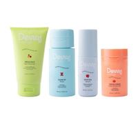 Dewy by Trilogy Skincare Set for Teens, Cleanser, Toner, Serum, Moisturizer | 4-step routine hydrates, balances oil & calms redness with Prickly Pear, Cactus Water, Manuka Leaf & Honey, fragrance-free