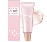 Dewy Foundation: 3-in-1 Waterproof Liquid Foundation with Concealer & Primer, Dewy Luminous Silk Makeup for Natural Radiant Glow, Long-Lasting Lightweight Formula, 1PCS