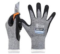 DEX FIT 15-Gauge Level 4 Cut Resistant Gloves Cru553 Thin, 3D Comfort Ultra Soft, High-Dexterity for Precision Feel, Grey Small 1 Pair