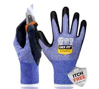 DEX FIT Level 8 Cut Resistant Gloves Cru953; 3D-Comfort Fit and Dexterity, Grip, Thin & Lightweight, Touchscreen Compatible, Durable Steel Fibers, Breathable, Washable; Steel Blue M 1 Pair