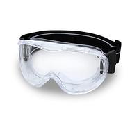 DEX FIT Safety Protective Goggles SG220A and SG220B; Anti Fog & Scratch, Z87 Eye Protection, Adjustable for Women & Men (Clear Lens/Clear Frame)