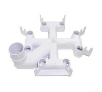 DEX2400C Filter Manifold for Hayward and Micro-Clear DE Filters, Replacement Top Manifold with O-Rings for Efficient Pool Water FILTRATIONs and Easy Installation(white)
