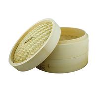Dexam Bamboo Steamer Set With 2 layers and Lid 20cm