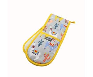 Dexam 16141241 Probllama Double Oven Glove, Polyester, Grey