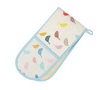 Dexam 16150261 Little Birds Double Oven Glove, Cotton, Multi-Colour, 86 x 18 x 4 cm
