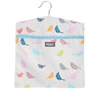 Dexam 16150263 Little Birds Peg Bag, Cotton, Stone, 1 x 30 x 33.5 cm
