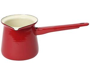 Dexam 17819184 Vintage Home Enamelware 400ml Turkish Coffee Pot, Claret Red