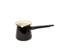 Dexam 17819267 Vintage Turkish Coffee Pot, Enamel, Black, 20.8x10.2x9 cm