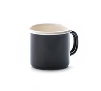 Dexam 17819269 Vintage Espresso Mug, Enamel, Black, 9x7.1x6 cm