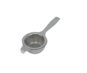 Dexam 17840526 Tea Strainer with drip bowl, Stainless steel, Silver