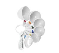 Dexam 17840959 Dots Measuring Cups with Egg Separator and Leveller Set , White
