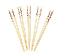 Dexam 17841076 Bamboo Chopsticks with Dragon Print Pack of 10 pairs, Brown