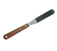 Dexam 17841296 Angled Spatula with Wooden Handle 11cn, Brown, 22cm