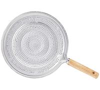 Dexam 17841351 Faringdon 20cm Wood Handle Heavy Duty Heat Diffuser, Silver