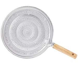 Dexam 17841351 Faringdon 20cm Wood Handle Heavy Duty Heat Diffuser, Silver