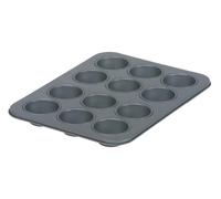 Dexam 17841403 Non-stick 12 cup Mini muffin pan Carbon steel, Grey