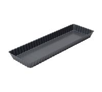 Dexam 17841549 Non-stick Rectangular Flan pan loose base , Grey