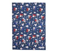 Dexam Bloom Set Of 2 Tea Towels, Indigo And Blush