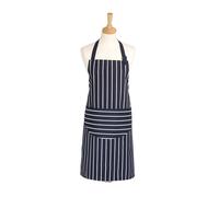 Butchers Stripe Adult Apron Long, Navy