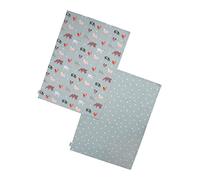 Dexam Farmyard Set of 2 Tea Towels, Blue