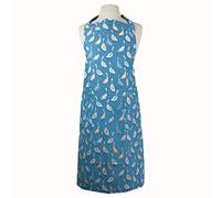 Dexam Giggling Geese Adult Apron, Cotton, Blue, 80 x 90cm