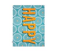 Dexam Happy Place Happy Recycled Cotton Tea Towel - Green