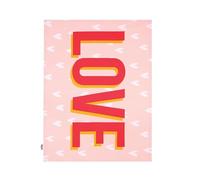 Dexam Happy Place Love Recycled Cotton Tea Towel - Pink