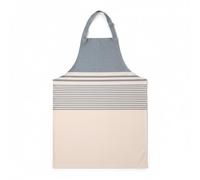 Dexam Harbour Stripes Apron, Blue, Recycled Cotton, Adjustable Neck Strap, Coastal Design, for Adults