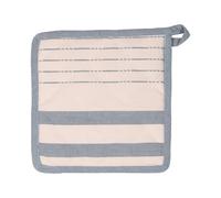 Dexam Harbour Stripes Pot Grab, Blue, Cotton, 20 x 20cm, Nautical Style, with Hanging Loop