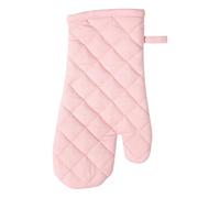 Dexam Love Colour Oven Gauntlet, Blush, 100% Cotton, Quilted Diamond Pattern, Heat Resistant Kitchen Glove with Hanging Loop