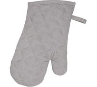 Dexam Love Colour Oven Gauntlet, Slate Grey, 100% Cotton, Quilted Diamond Pattern, Heat Resistant Kitchen Glove with Hanging Loop